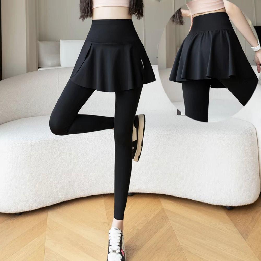 High Waist Elastic Leggings Side Pocket Sports Yoga Pants Fitness Legging  Tummy Control