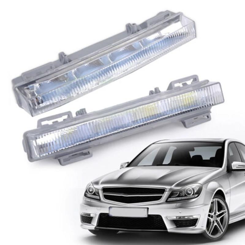 1 пара передних дневных ходовых огней для W166 ML350 ML400 ML500 2012-2015 2049065401 2049065501 Сменные противотуманные фары DRL