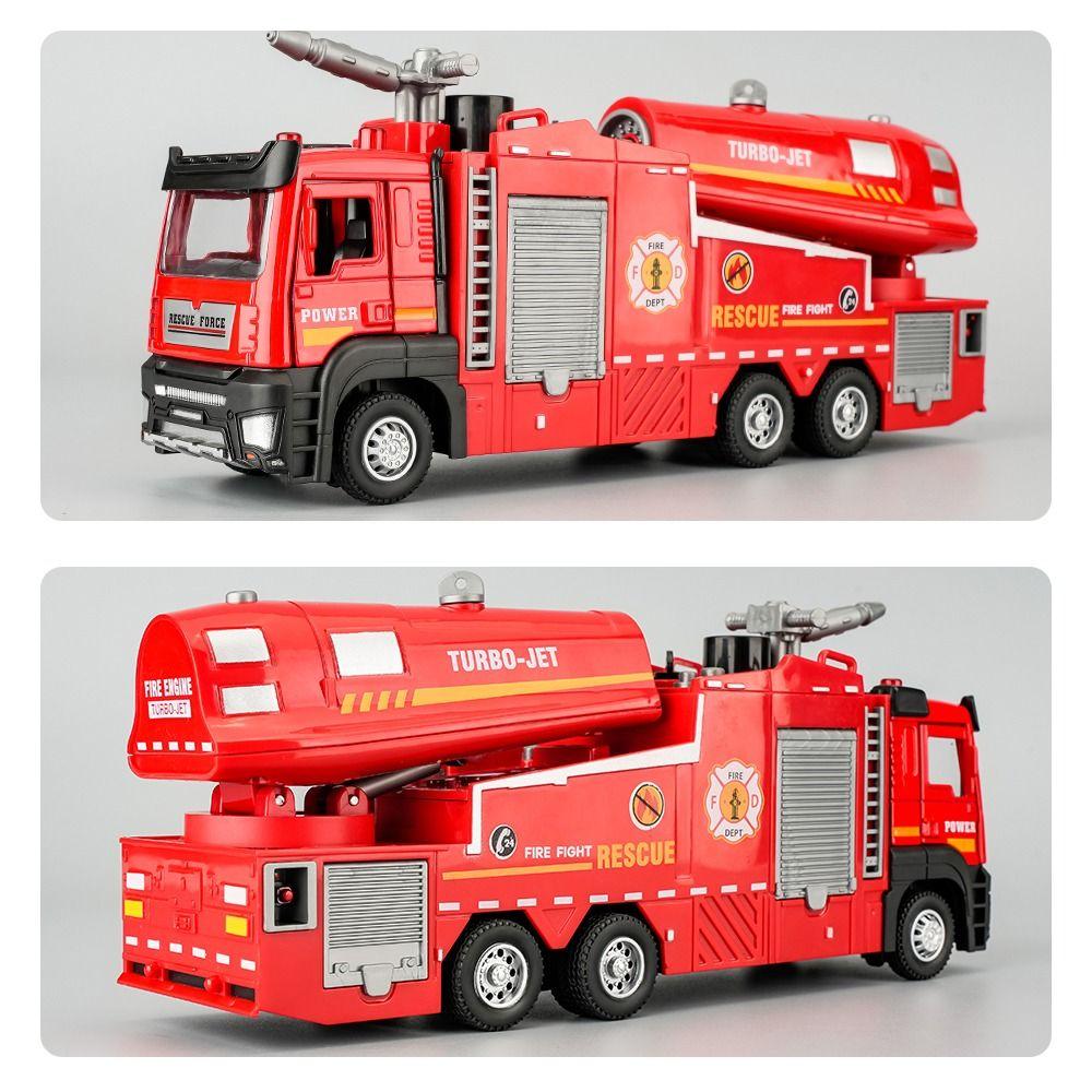 1:32 Scale Fire Truck Model Pull-Back Function Engineering Vehicle Fire Engine Cars Model
