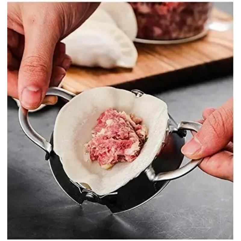 Stainless Steel Dumpling Maker, Household Dumpling Skin Pressing Mold, Lazy Dumpling Kneading Tool, Leak Proof Filling Dumpling Clip