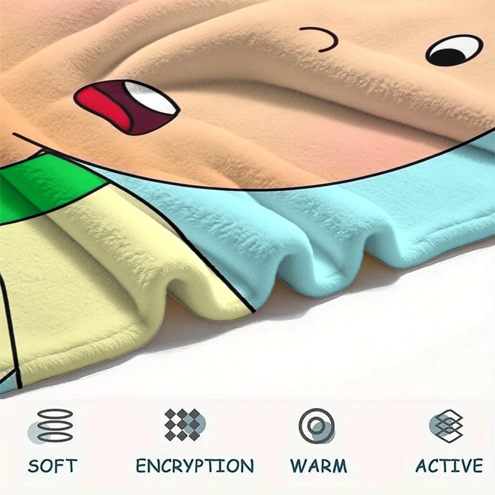 Caillou Print Flannel Blanket, High quality Comfortable for All Seasons, Home Decor, Warmth and Comfort