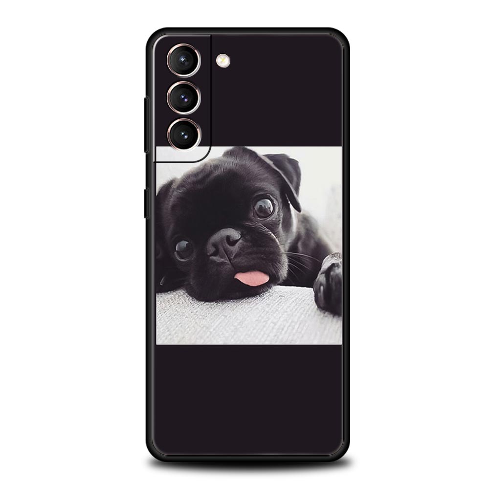 Cute Puppy Cat Phone Case For Samsung Galaxy S24 S23 S22 S20 Ultra S21 FE 5G S10 S9 Plus S10E Soft Silicone Cover