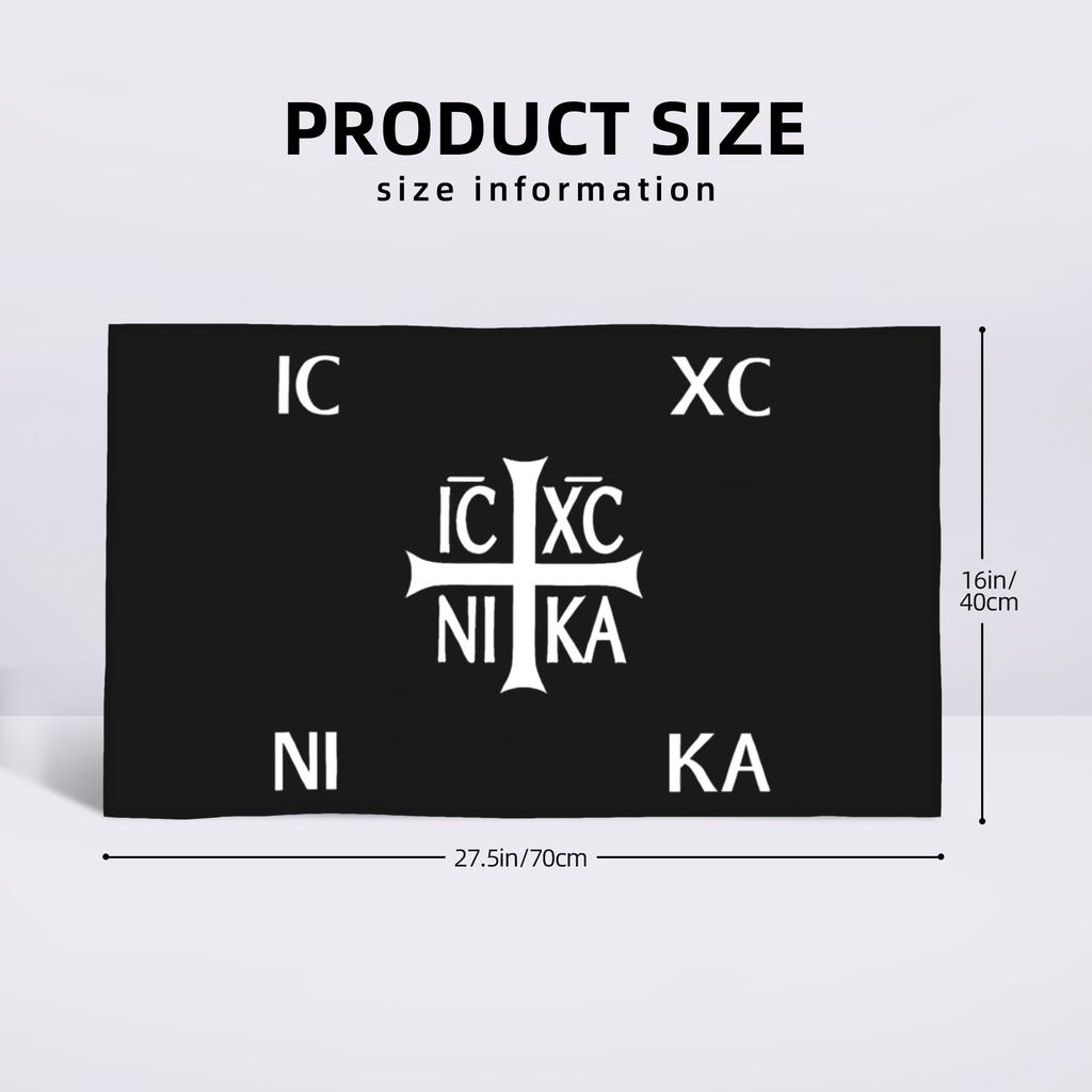 IC XC NIKA Крест Христианский Православный Иисус Христос Мягкое Лицевое Полотенце Быстросохнущее Бассейн Ванная Хлопковые Полотенца Впитывающие Быстро