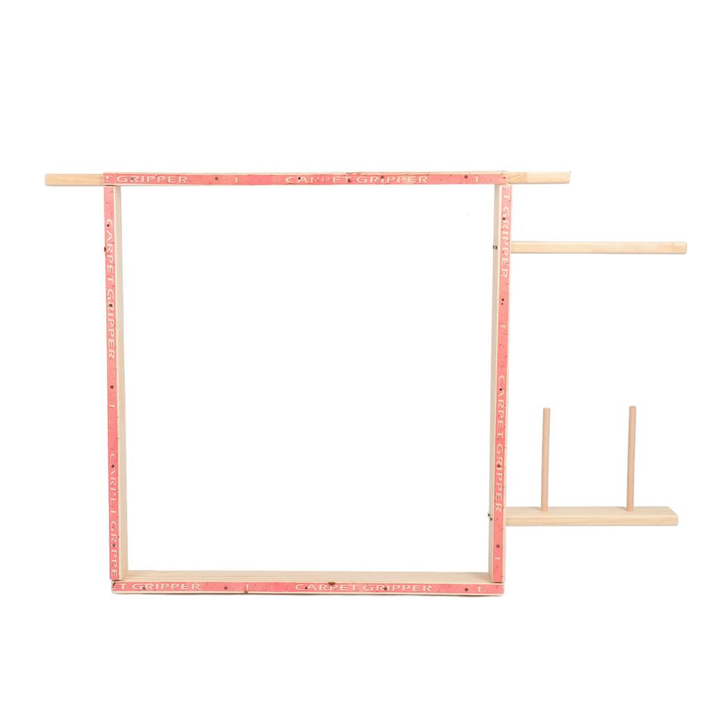 Tufting Frame for Rug Making 35.4x35.4in Easy Assembly Wooden Durable Tufting Frame for Rug Making
