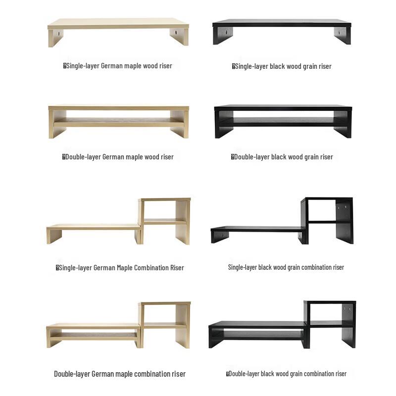 Double Layer Monitor and Laptop Riser