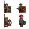 Roman Heavy Infantry Mini Building Block Doll Bricks Crossbowman Centurion Action Figures Assembly Toys for Children N829-832