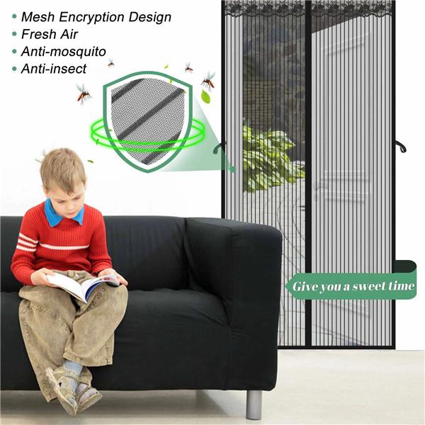 Magnetic Mosquito Net Automatic Closing Door Screen Curtain Mesh Summer Anti Bug Fly Door Curtains Mesh Kitchen Screen
