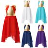 Girls Long Sleeve Praise Dance Dress Full Length Lyrical Dancewear Worship Costume Liturgical