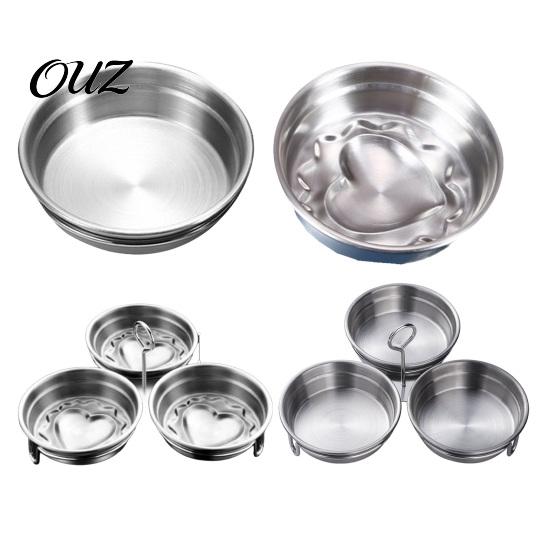 Steam Cooking Tool with Handle Stainless Steel Egg Poacher Pan, Non-stick Poached Eggs Efficient Fast Breakfast Preparation Maker, Heat Resistant