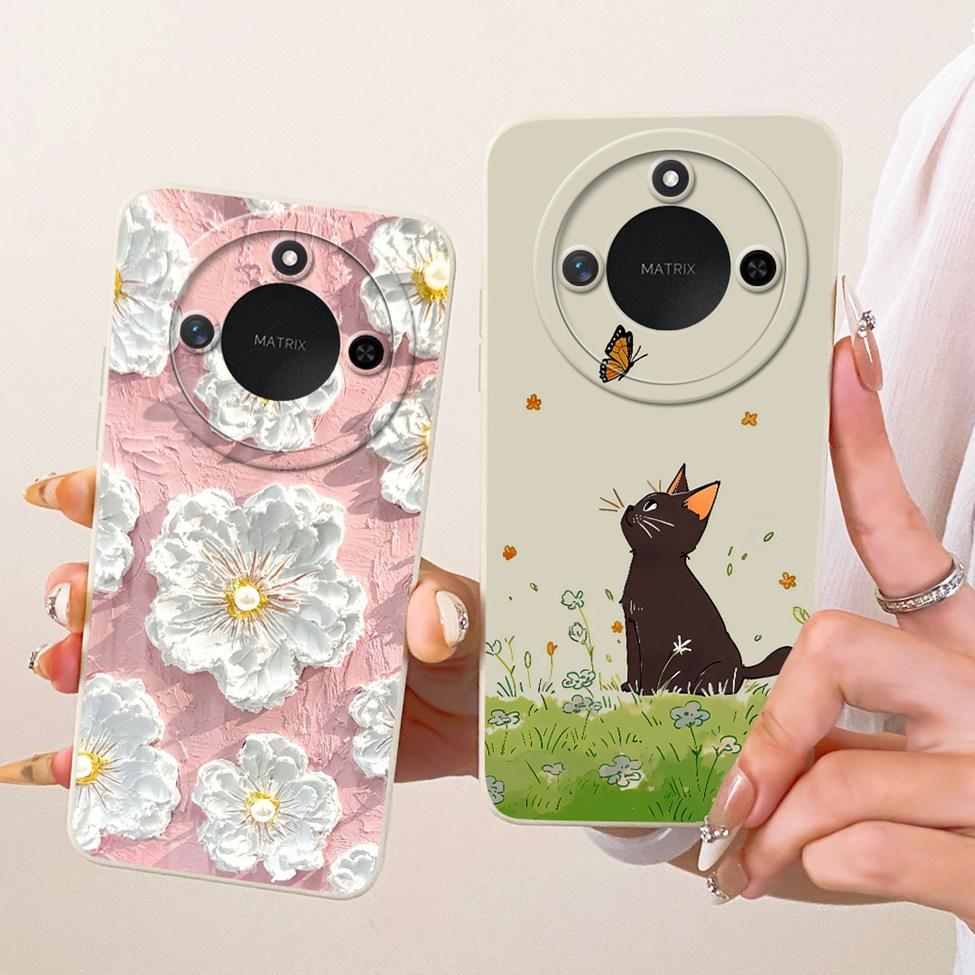 6,8'' Умный чехол-книжка For Honor X9c Силиконовый Модный Роскошный Милый Мультяшный Расписной Чехол Для Honor X9c Умный Чехол