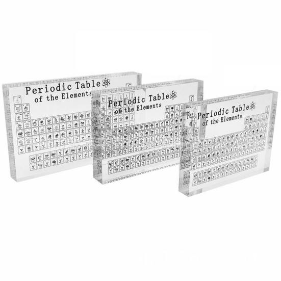 Прозрачная акриловая периодическая таблица элементов, орнамент, 83 вида реальных элементов и акриловая подставка, инструменты для изучения химии, диаграмма для