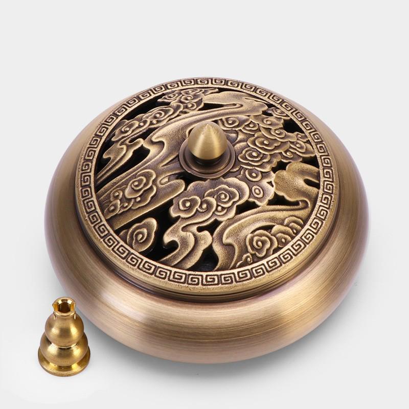 Латунная курильница с плоским дном Jinlian для домашнего и внутреннего использования