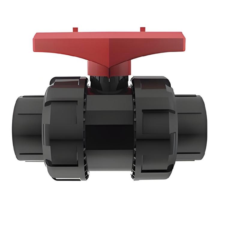 UPVC Union End Plumbing Part, Double Union Control Component for Hard Pipe Service Design and Management Use Tasks