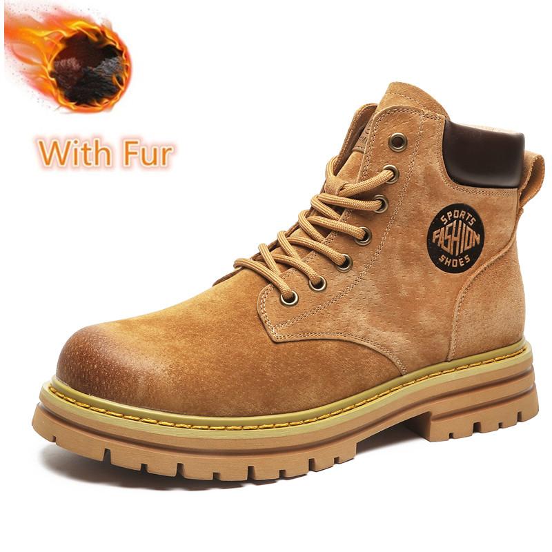 Универсальные мужские ботинки из кожи, удобные универсальные ботинки, мужские зимние ботинки до щиколотки, легкие низкие ботинки, мужские зимние повседневные ботинки до щиколотки