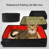 Box Waterproof Folding Anti-slip Bottom Travel Outdoor Foldable Cat Dog Toilet Tray Pet Supplies