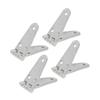 4Pcs Door Hinges 316 Stainless Steel Marine Grade for Boat Cabinet Hatch RVs 6 Holes Hardware