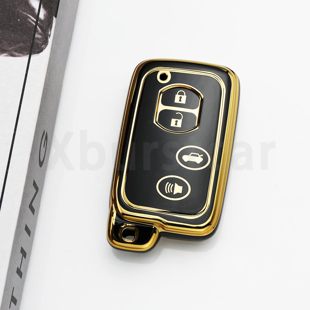 Модный ТПУ для Toyota Land Cruiser Auris Prius 30 Alpha Aqua Lexus Lc 200 Чехол для автомобильного ключа 2/3/4 Кнопки Защитная крышка для пульта Держатель