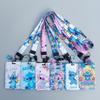 Новый держатель для карт Stitch, противопотерянный, мультяшный, на шею, держатель для карт и для девочек, игрушка, ремешок, клипса для значка, подарок, высокое качество