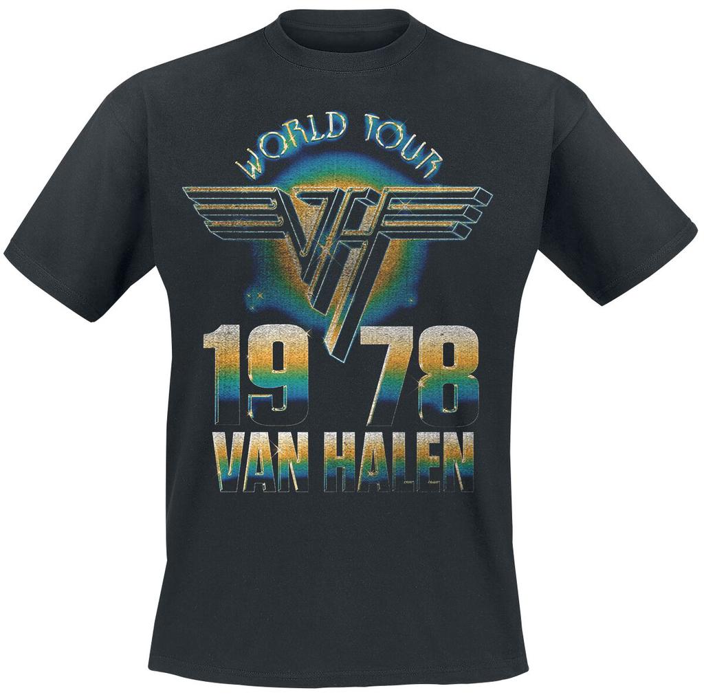 Van Halen Cotton Band Shirt Unisex Summer Short Sleeve Fashion Brand Tee Luxury Casual Vintage