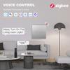 BSEED Zigbee 1/2/3 Gang 1 Way Smart Switch Single Live LED Buttons Glass Panel Work With Google Home EU Touch Switch Smart Life