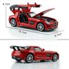 Mercedes Benz SLS AMG Supercar Simulation Diecast & Toy Vehicles Sounds & Light Pull Back Car 1:32 Alloy Collection Model