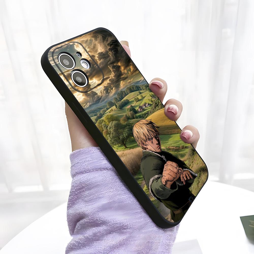 Чехол для телефона с принтом манги Vinland Saga Для IPhone 17 Pro Max 15 Pro 16 14 Plus 12 13 Mini 11 Pro Ударопрочный Мягкий Чехол
