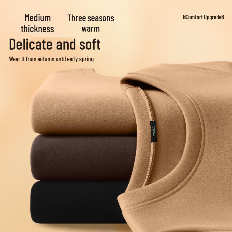 MINISO Мужская зимняя термофутболка с длинным рукавом, базовый слой