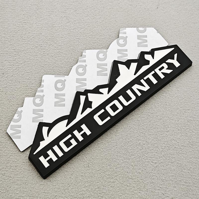 HIGH COUNTRY 3D Zinc Alloy Car Sticker Badge Suitable For Chevrolet Jeep Dodge Ford Modified Snow Mountain Metal Car Logo la2