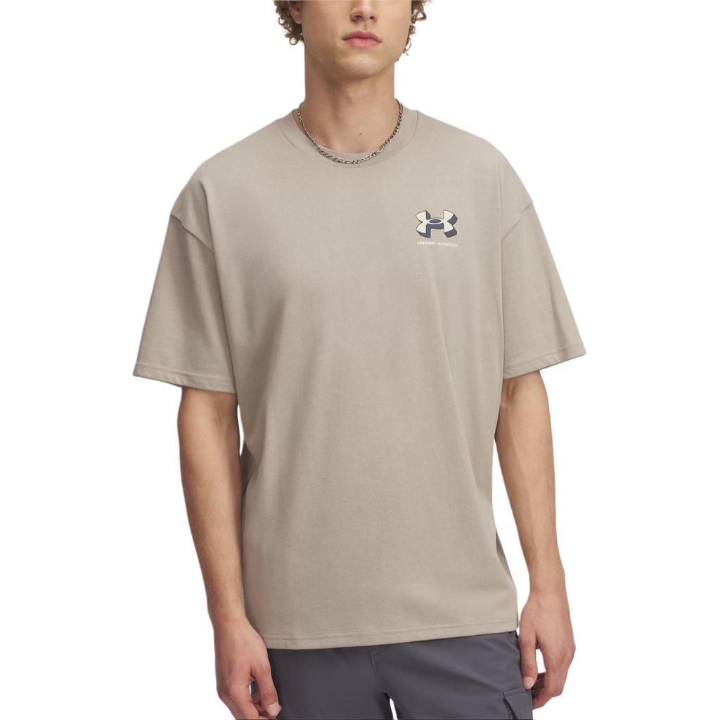 Under Armour SS25 T Shirt Men's Taupe/Sand Pink/Downpour Gray 1387285-203