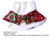 Шарф для питомца Рождественская клетка Бант Колокольчики Декор Плюшевая подкладка На шнуровке Ошейник для кошки собаки Праздничный аксессуар для питомца