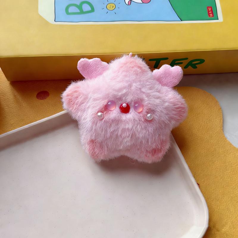 Colorful Squeaky Ball Pacifier Siamese Cat Wings Crown Star Cute Cartoon Doll Pendant Pendant Keychain