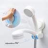Vacuum Suction Cup Shower Head Holder Bracket Without Drilling 360° Adjustable Easy Disassembly Bathroom Shower Support Stand
