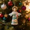 Religious Christmas Decor Sea Glass Jesus Ornament Handmade Hanging Decoration Christian Holiday Coastal Nativity Tree for