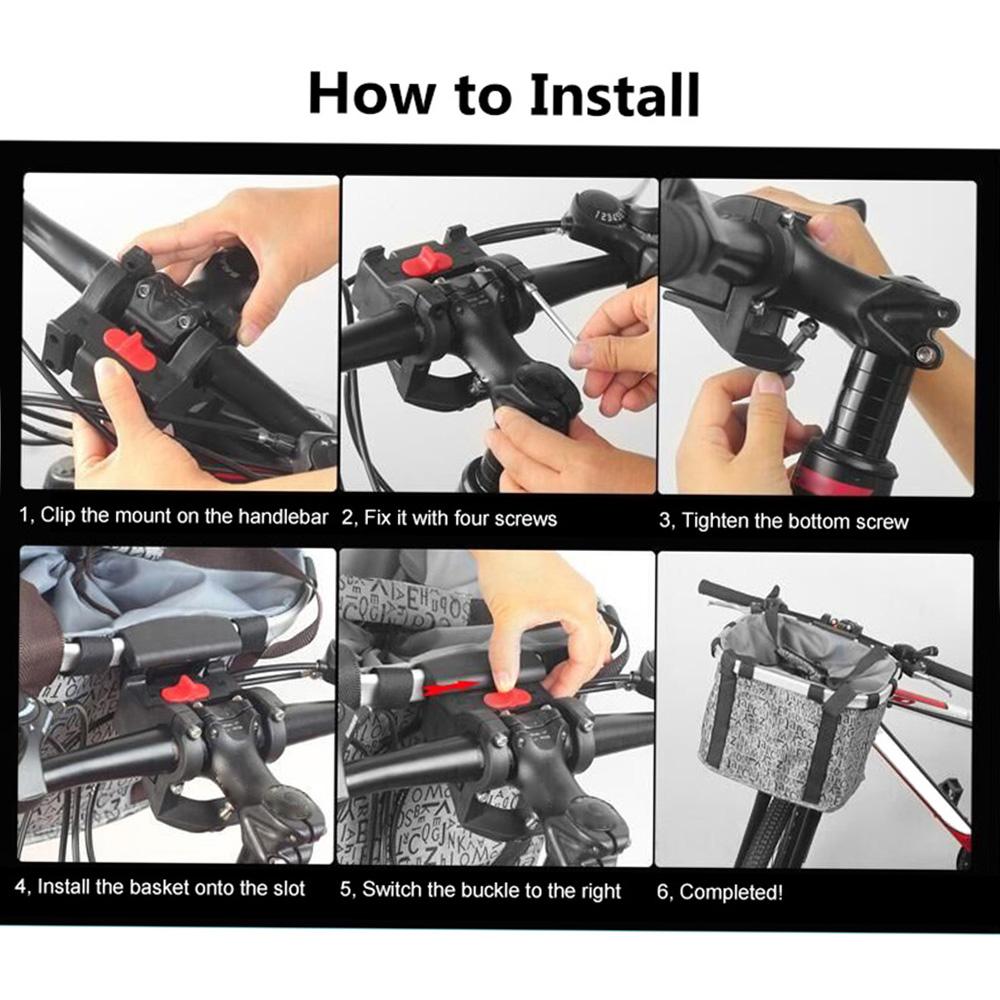 Велосипедная съемная велосипедная передняя парусиновая корзина, сумка-переноска для домашних животных, рама из алюминиевого сплава