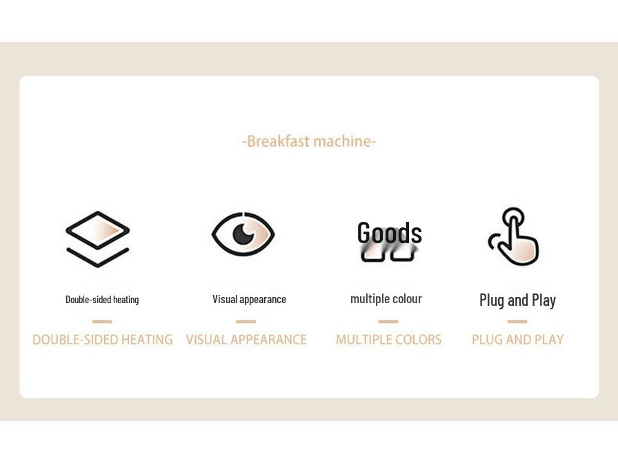Compact Breakfast Maker: Mini Waffle, Pancake, Cake, and Sandwich Machine