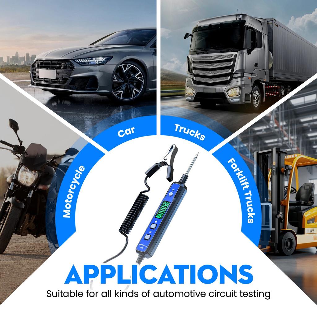 Ручка-детектор напряжения автомобиля Бесконтактный регулируемый тестер напряжения постоянного тока с подсветкой Ручка для проверки цепи при техническом обслуживании неисправностей автомобиля 110 В