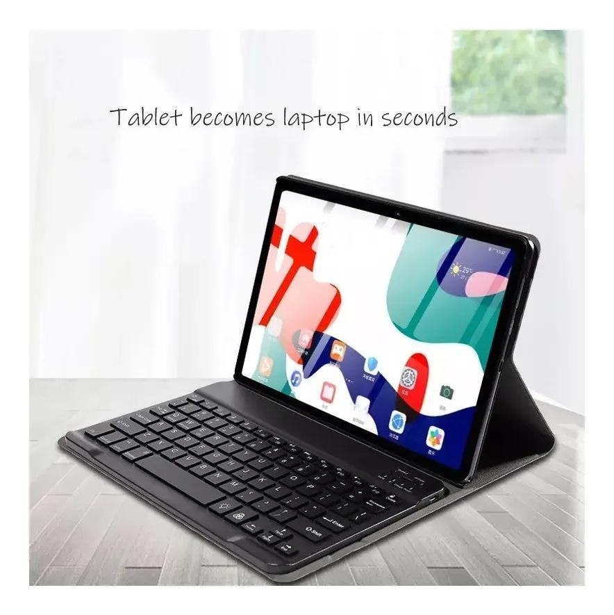 Магнитная клавиатура и кожаный чехол Huawei MatePad Mini для Honor Pad X7 8,7" с держателем для стилуса.