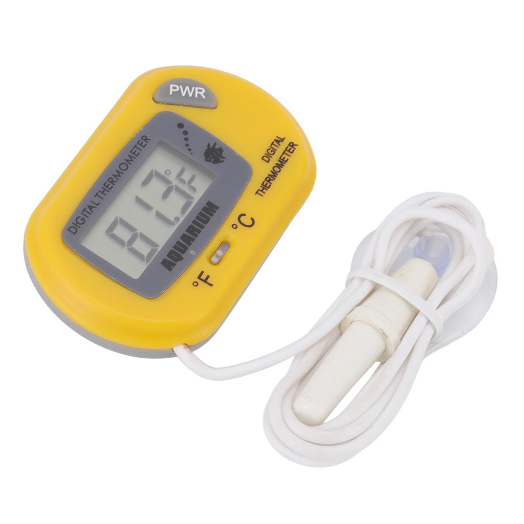 Aquarium Thermometer LCD Digital Fish Water Terrarium Temperature with Suction Cup