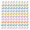 100Pcs Candy Color Glow In The Dark Duck Sculptures Vivid Appearance Mini Luminous Resin Duck Sculptures Home Decor