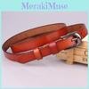 Elegant Genuine Leather Waist Belt With Alloy Buckle For Office And Casual Outfits