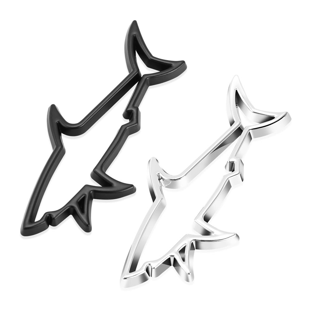 3D металлическая эмблема автомобиля в виде рыбы и акулы, наклейки на боковые крылья для Volkswagen VW Jetta MK5 6 Golf 4 5 6 7 CC Tiguan Passat B5 B6 b7 Polo