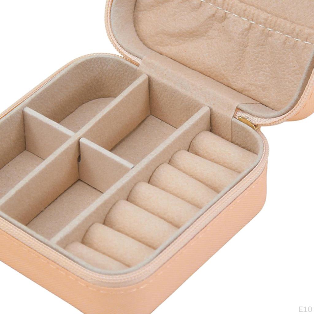 Jewelry Box Organizer Mini Showcase Storage Case for Rings