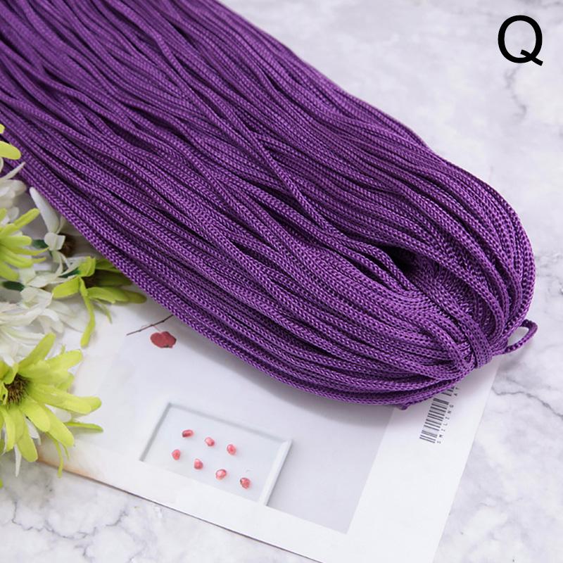 200 г 3 мм Цветная нейлоновая нить для вязания крючком, полая линия, макраме, сделай сам, ручное плетение, браслет, плетеные ремесла, изготовление обуви, сделай сам
