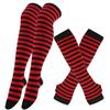 2 пары/комплект женские готические панк выше колена длинные полосатые носки женские перчатки до бедра хлопковые носки милый рождественский подарок