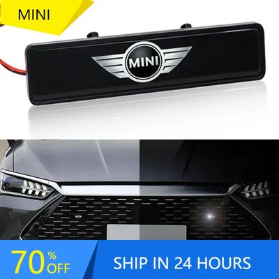 WJR4 F55 F56 2025 For Bmw Mini Car Front Hood Grille Emblem LED Light Grill Decorative Light For MINI Cooper One JCW Clubman Countrym Fshc5