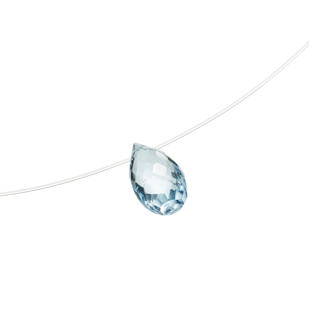 Aquamarine Floating Necklace, March