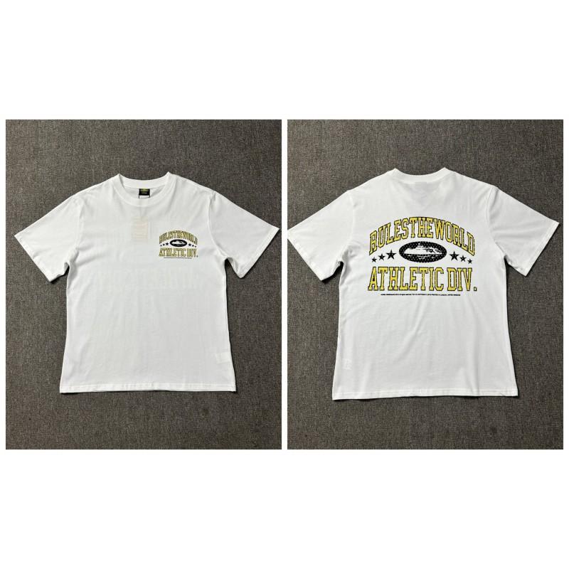 Cortez Phantom Letter Print Short Sleeve T-Shirt Couples Loose Fit Cotton Tee Teens Daily Wear