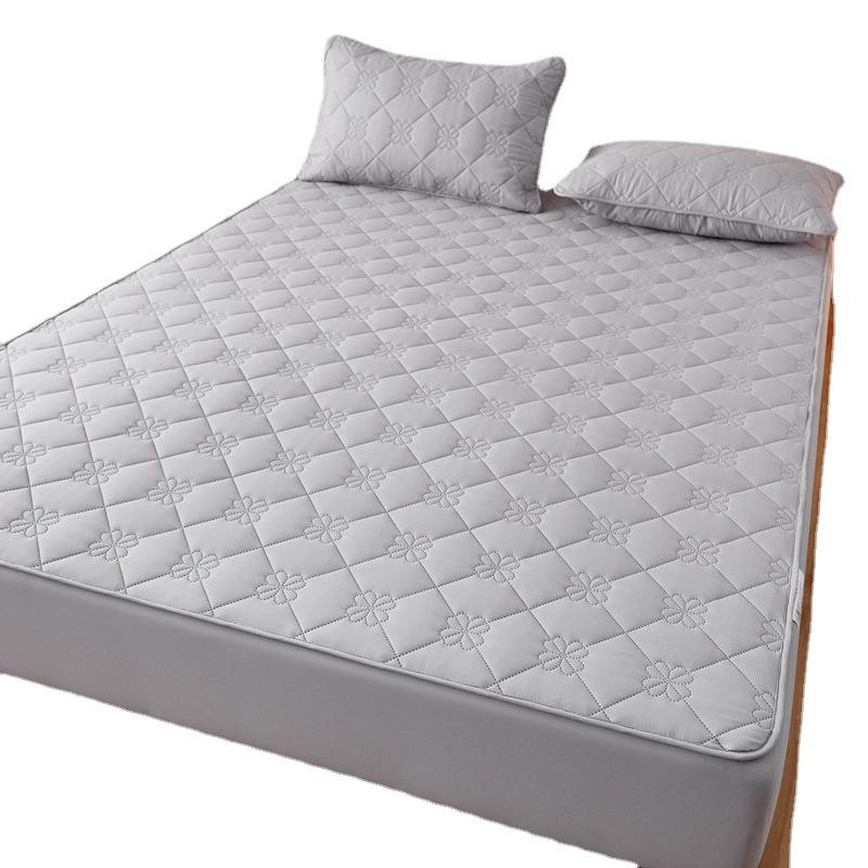 Супер водонепроницаемый стеганый наматрасник, защитный чехол для односпальных двуспальных кроватей размера «queen-size», хлопковая простыня, антибактериальная подкладка