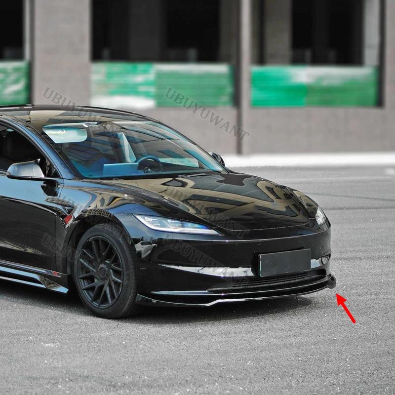 For Tesla Model 3 2023-2026 Front Chin Spoiler Bumper Splitters Front Lip Body KitsGood product
