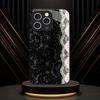 Luxury Black Floral Lace phone case mobile phones for iphone 17 pro max cover Glass for iPhone 17 16 15 14 13 12 11pm Pro Plus